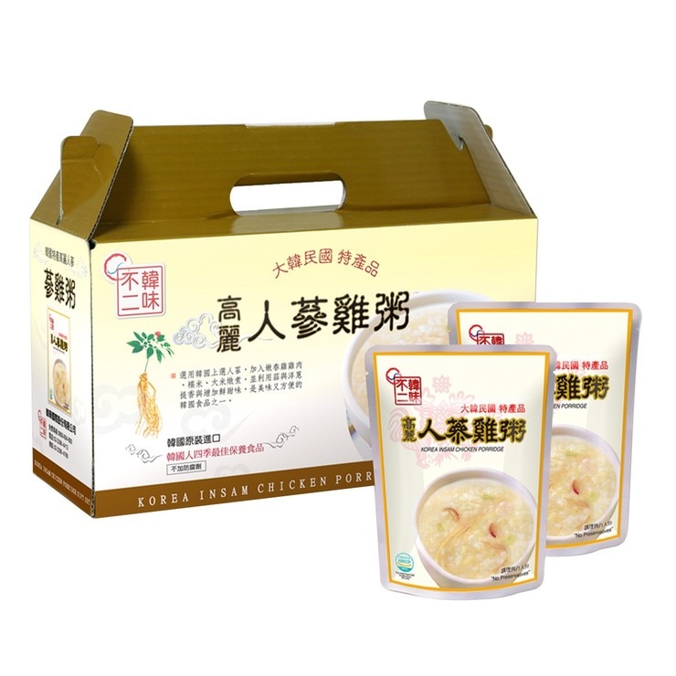 韓味不二 人蔘雞粥 280公克 X 10入