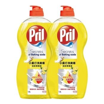 Pril 小蘇打洗碗精清新檸檬香 1.5公升 X 2入 Pril 小蘇打洗碗精清新檸檬香 1.5公升 X 2入
