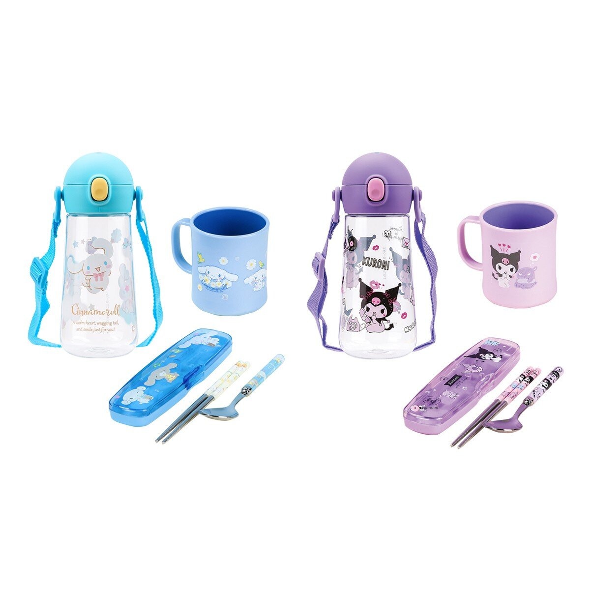 Lilfant 三麗鷗 兒童塑膠水壺餐具組 5 件組