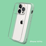 犀牛盾 iPhone 14 Pro MOD NX 防摔手機殼 + 9H 3D滿版螢幕玻璃保護貼 薄荷綠
