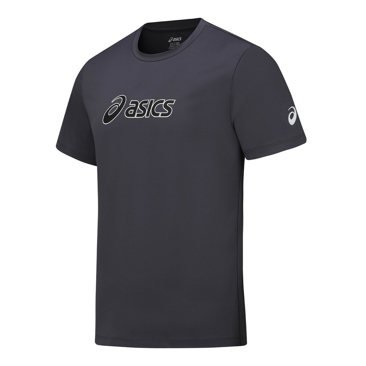 Asics 男短袖運動上衣 深灰 Asics 男短袖運動上衣 深灰