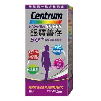銀寶善存50+女性綜合維他命 290錠 銀寶善存50+女性綜合維他命 290錠