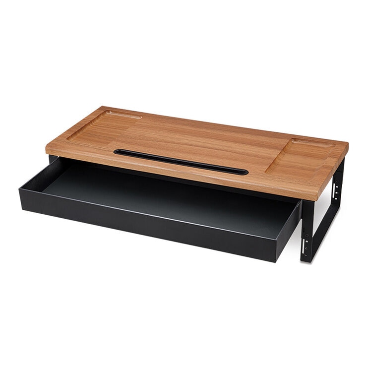 HAWK MONITOR STAND可調高度螢幕置物架含抽屜54 X 24 X高10-15 CM