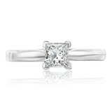 0.50克拉 方形鑽石戒指 VS2/I