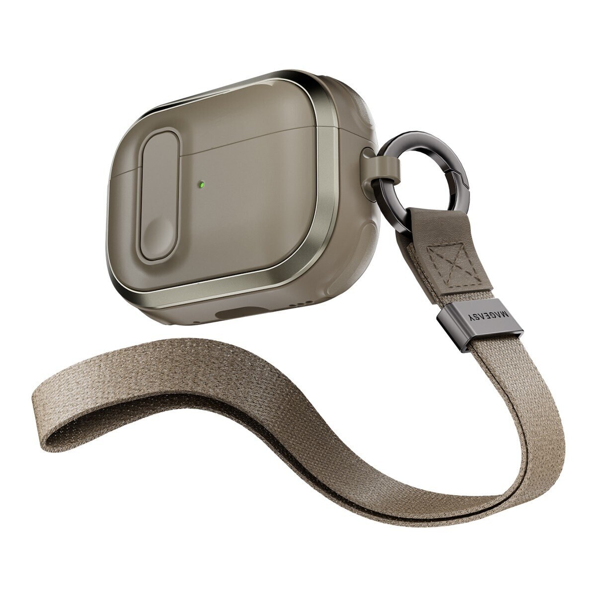 MAGEASY Odyssey 抗衝擊磁扣手繩耳機殼 AirPods Pro 1 & 2 金屬沙 MAGEASY Odyssey 抗衝擊磁扣手繩耳機殼 AirPods Pro 1 & 2 金屬沙