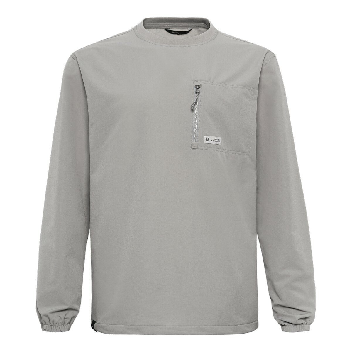 NEPA 男韓版平織長袖上衣 灰