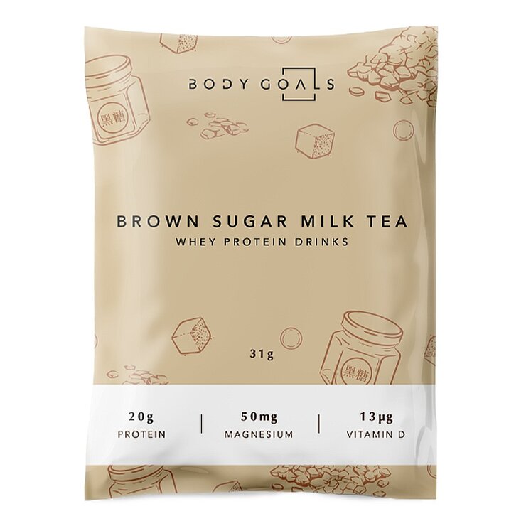 Body Goals Multi-Effect Whey Protein Drinks 31 g X 60-Pack [French Chocolate / Milk Tea / Strawberry Milk / Papaya Milk / Thai Milk Tea / Brown Sugar Milk Tea]
