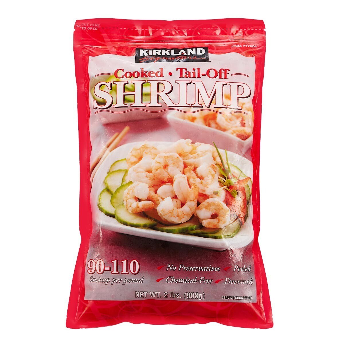 Kirkland Signature 科克蘭冷凍去頭去殼去尾養殖熟蝦仁908公克 90 110隻 磅 Costco 好市多