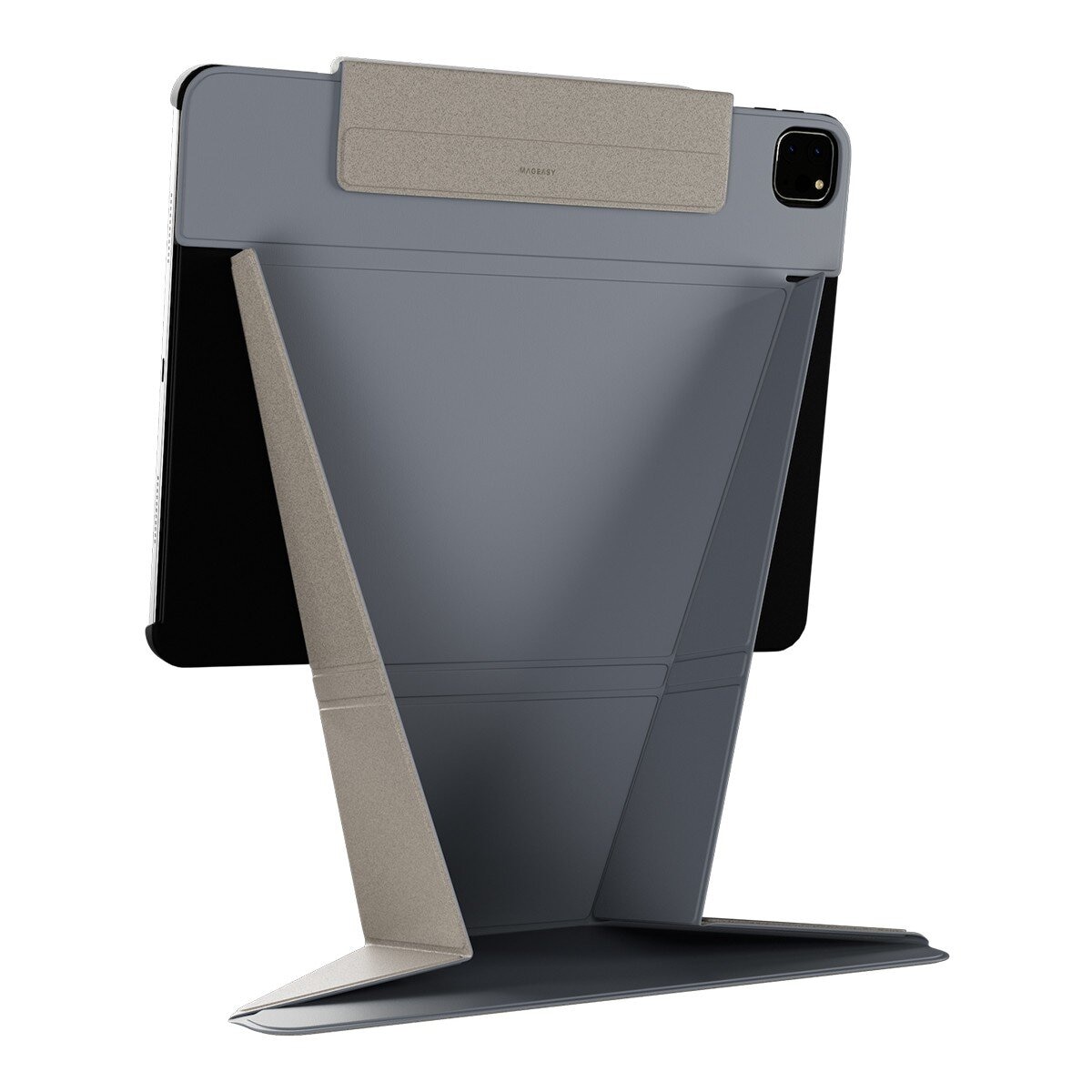 MAGEASY Lift 增高支架保護殼 適用於 iPad Air 13吋 2025 M3 / 2024 M2 & iPad Pro 12.9吋 2022 M2 - 2018 阿拉斯加藍