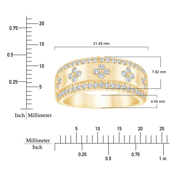 0.50 克拉 14K黃K金 圓形鑽石戒指 VS2/I
