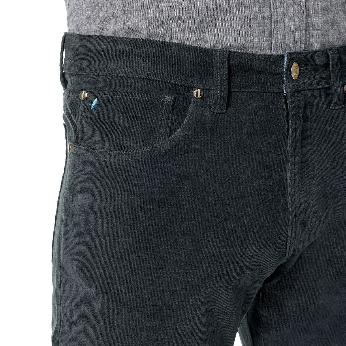 Tailor Vintage 男燈芯絨五口袋長褲 深灰 腰圍 36吋 X 褲長 32吋