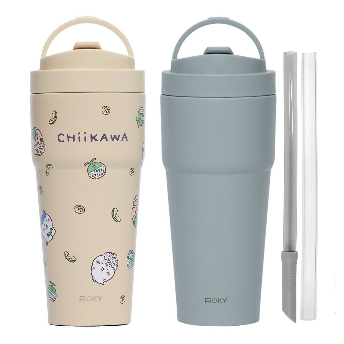 WOKY 沃廚 X Chiikawa 渾圓杯陶瓷保冷保溫杯 770毫升 X 2件組