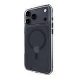 MAGEASY Bright M 不發黃軍規磁吸透明殼 iPhone 17 Pro Max(午夜磁圈) + 鏡頭保護貼Lenz鈦合金(午夜鈦) + Vetro 9H 鋼化玻璃保護膜
