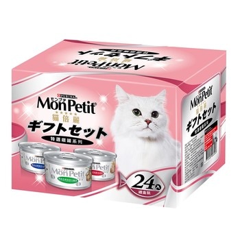 Mon Petit 貓倍麗 貓罐頭三種口味 80 公克 X 24 入 Mon Petit 貓倍麗 貓罐頭三種口味 80 公克 X 24 入