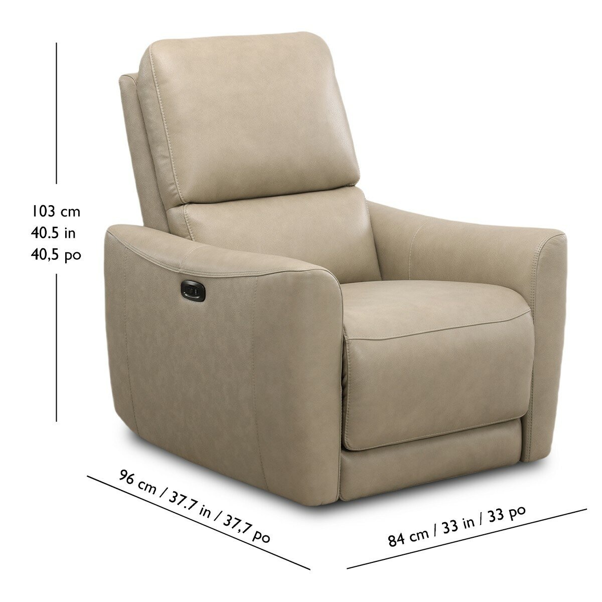 Simon Li 牛皮電動旋轉可搖式躺椅 Simon Li 牛皮電動旋轉可搖式躺椅