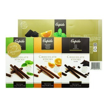 Cupido 經典口味巧克力棒 125公克 X 6入 Cupido 經典口味巧克力棒 125公克 X 6入