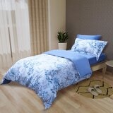 CASA 100%萊賽爾兩用被床包枕套四件組 初夏藍 單人