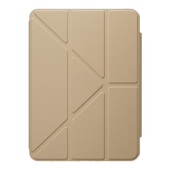 MAGEASY Facet 全方位支架透明背蓋保護套 適用於 2024 iPad Air 11吋 2025 M3 / 2024 M2 奶茶色
