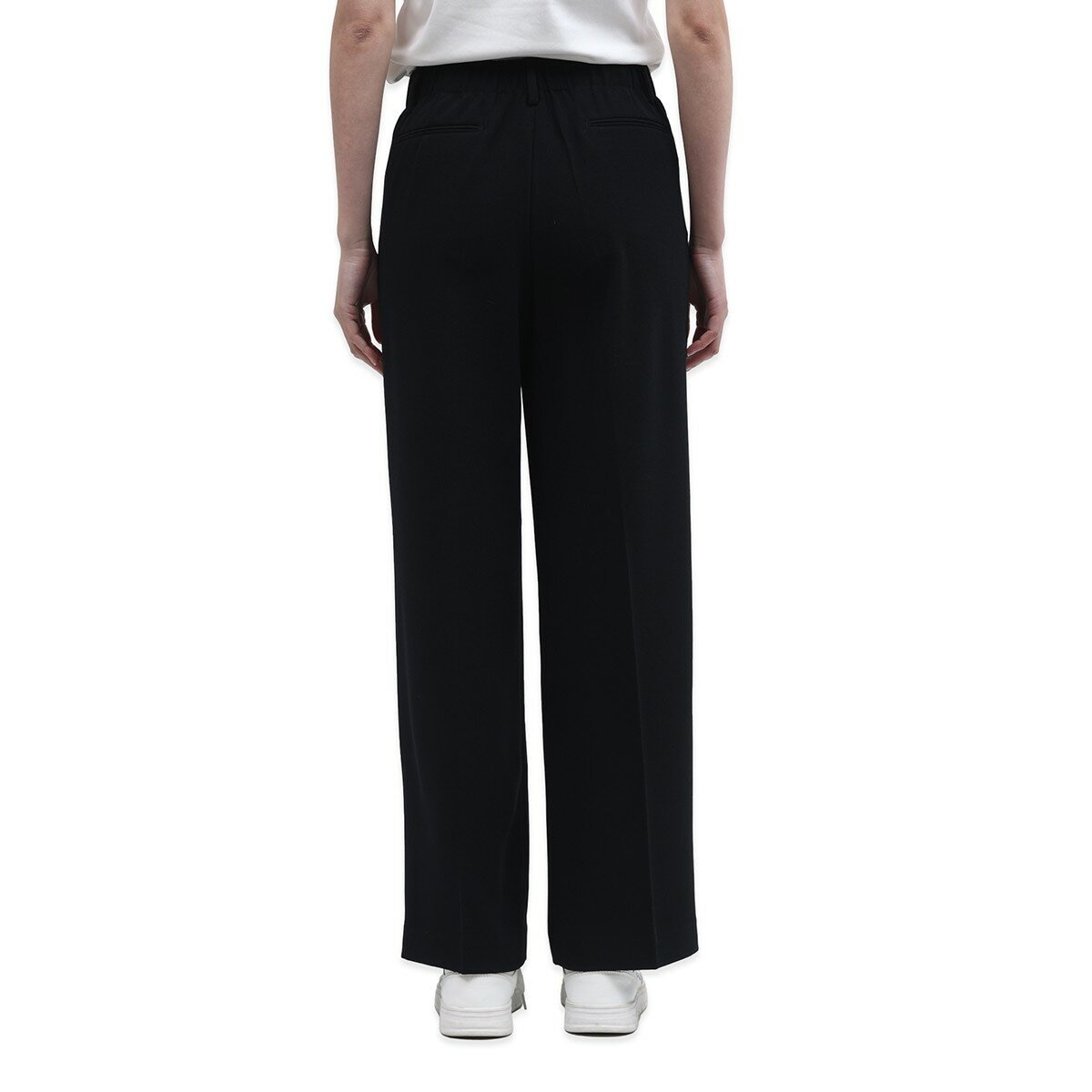 Advent 女寬直筒褲 黑