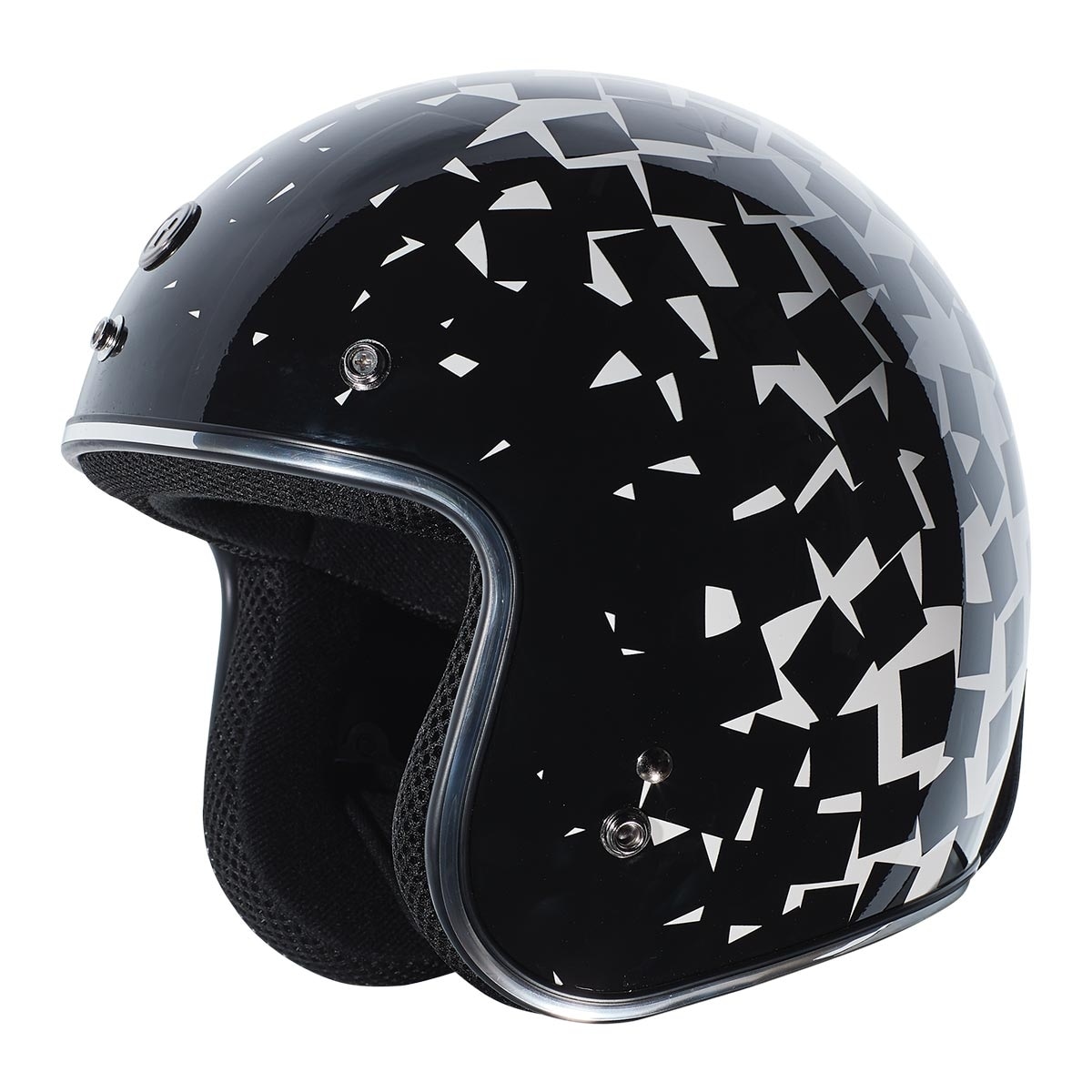 Torc T-50 3/4 半罩式防護頭盔 亮白黑 S