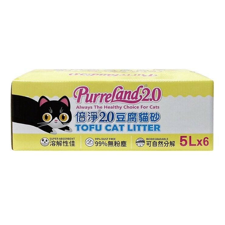 倍淨 2.0 豆腐貓砂 原味 5公升 X 6入 倍淨 2.0 豆腐貓砂 原味 5公升 X 6入