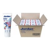 Jordan 0-5歲 兒童分齡含氟牙膏 含氟500ppm 草莓口味 75公克 X 12入
