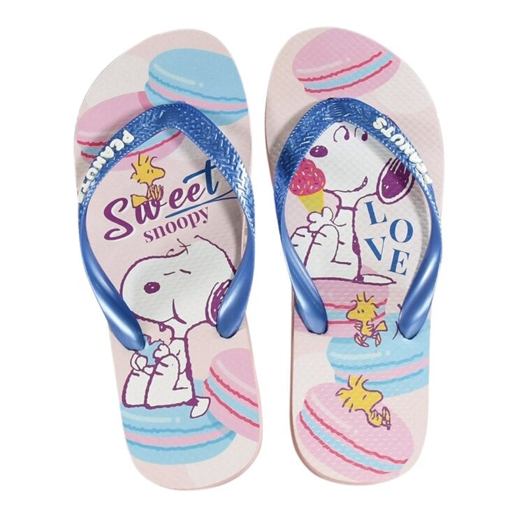 Snoopy 夾腳拖鞋 粉藍 Snoopy 夾腳拖鞋 粉藍