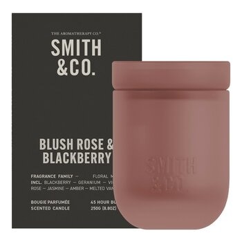 SMITH & CO. 香氛蠟燭 250公克 紅玫瑰與黑莓