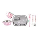 Lilfant 三麗鷗 兒童餐具 6件組 Hello Kitty Lilfant 三麗鷗 兒童餐具 6件組 Hello Kitty