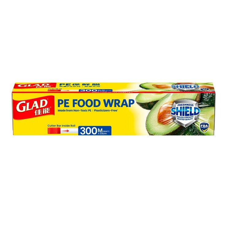 Glad 佳能 PE 保鮮膜 300公尺 X 33公分 X 2入