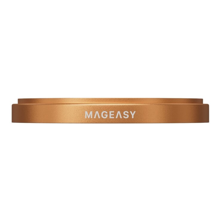 MAGEASY Bright M 不發黃軍規磁吸透明殼 iPhone 17 Pro Max(迷霧磁圈) + 鏡頭保護貼Lenz(珊瑚) + Vetro 9H 鋼化玻璃保護膜