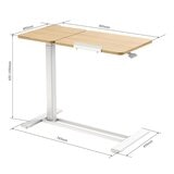 Flexispot 手動升降桌 橡木+白色 Flexispot 手動升降桌 橡木+白色