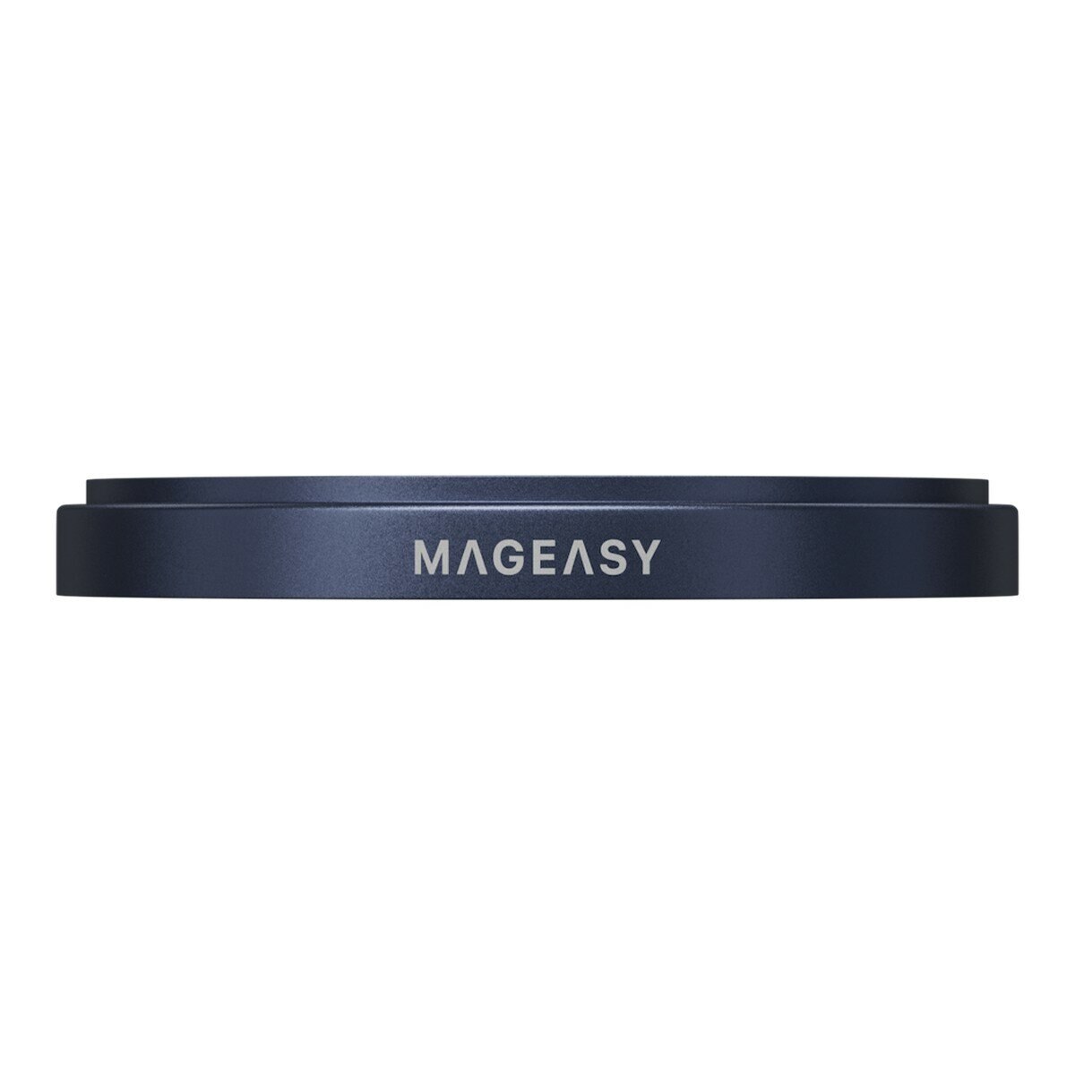 MAGEASY Bright M 不發黃軍規磁吸透明殼 iPhone 17 Pro(白磁圈) + 鏡頭保護貼Lenz(午夜) + Vetro 9H 鋼化玻璃保護膜