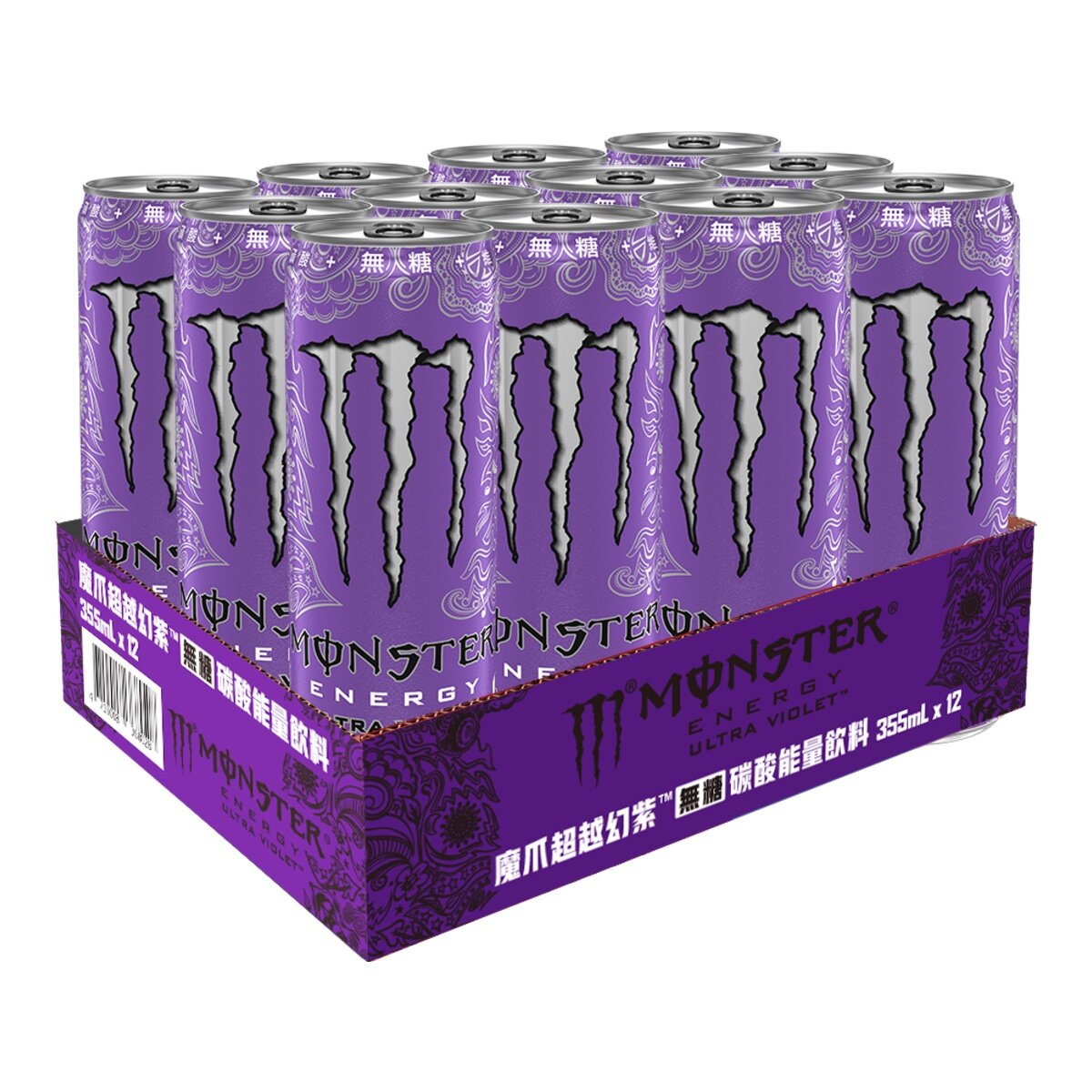 魔爪 超越幻紫碳酸能量飲料易開罐 355毫升 X 12入