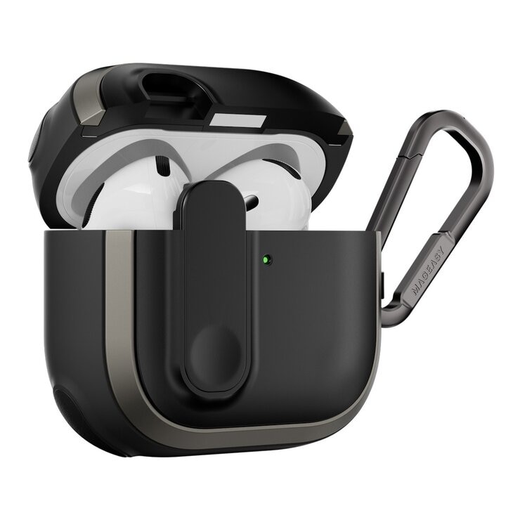 MAGEASY Odyssey 抗衝擊磁扣耳機殼 AirPods 4 金屬黑 MAGEASY Odyssey 抗衝擊磁扣耳機殼 AirPods 4 金屬黑