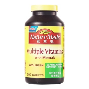 Nature Made 萊萃美 綜合維生素加葉黃素錠(食品) 300錠 Nature Made 萊萃美 綜合維生素加葉黃素錠(食品) 300錠
