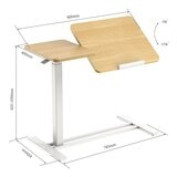 Flexispot 手動升降桌 橡木+白色 Flexispot 手動升降桌 橡木+白色