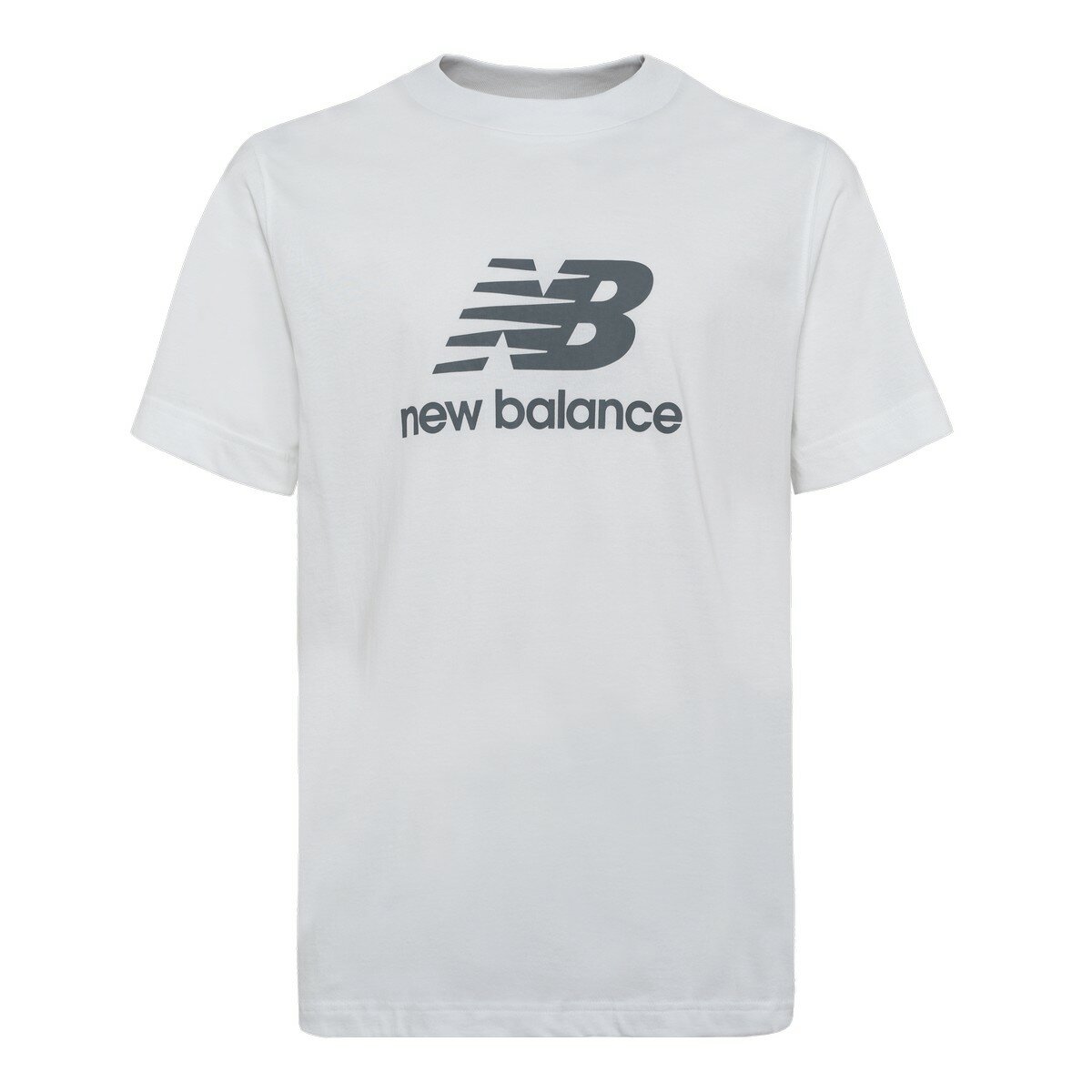 New Balance 男經典 Logo 短袖上衣 白