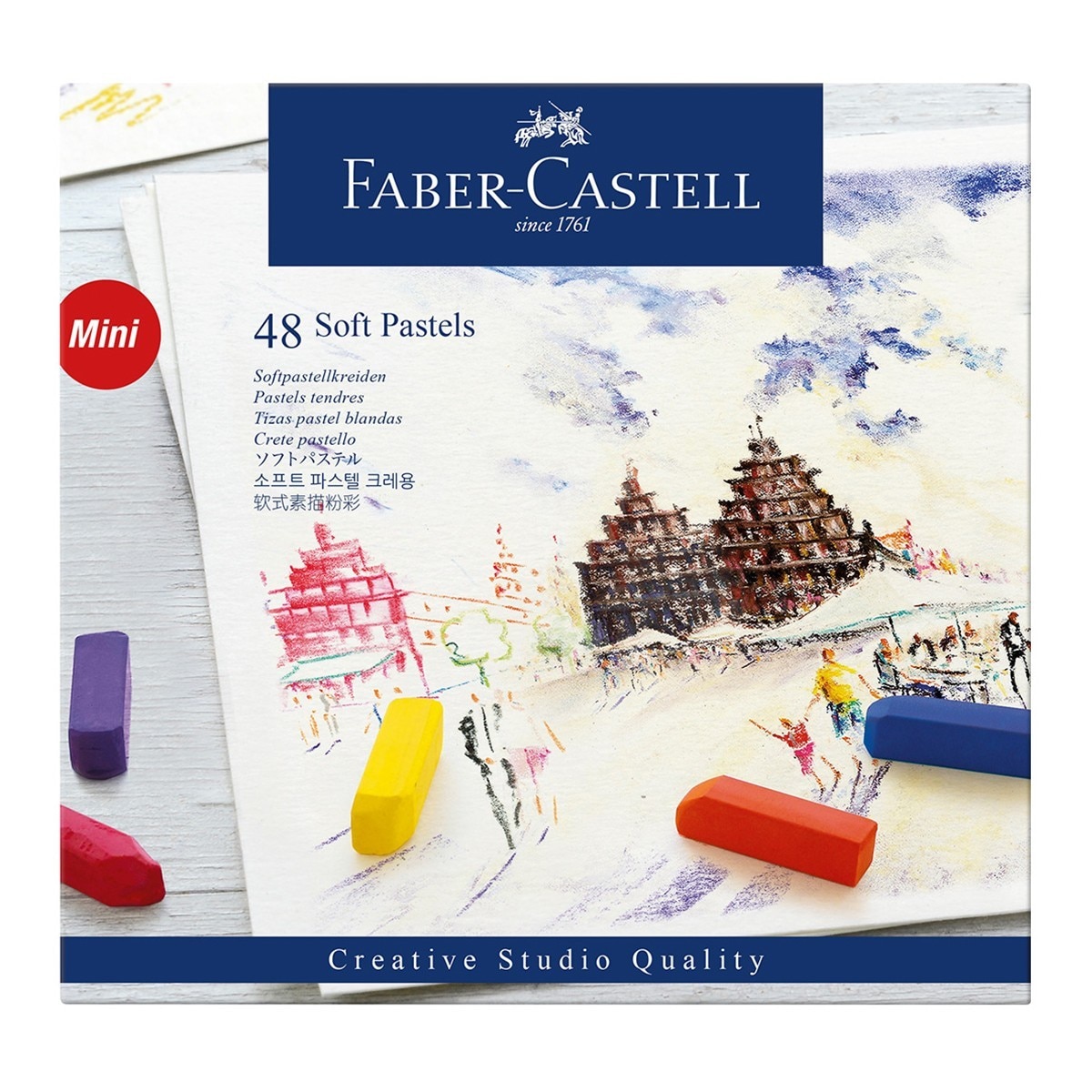 Faber-Castell 輝柏創意工坊軟性粉彩條 48色