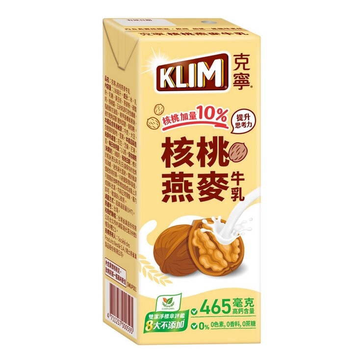 克寧 核桃燕麥牛乳 198毫升 X 24入