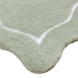Riviera Home 花邊柔軟浴室地墊 2入 40公分 X 60公分 綠
