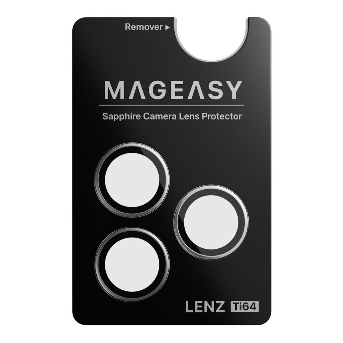 MAGEASY Bright M 不發黃軍規磁吸透明殼 iPhone 17 Pro(白磁圈) + 鏡頭保護貼Lenz鈦合金(鈦白) + Vetro 9H 鋼化玻璃保護膜