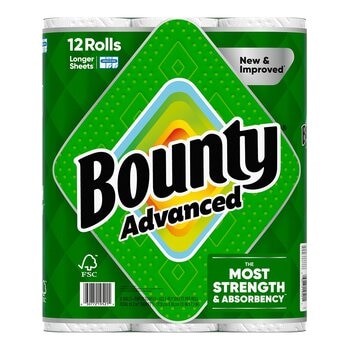 Bounty 兩層隨意撕特級廚房紙巾 103張 X 12卷