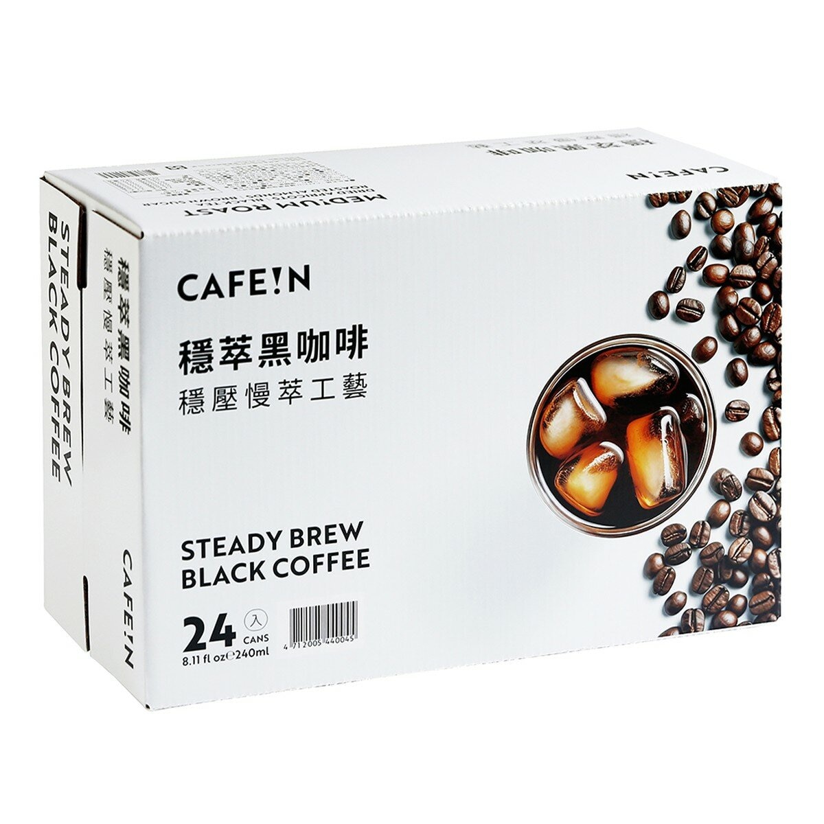 CAFE!N 穩萃黑咖啡 240 毫升 X 24 入 CAFE!N 穩萃黑咖啡 240 毫升 X 24 入