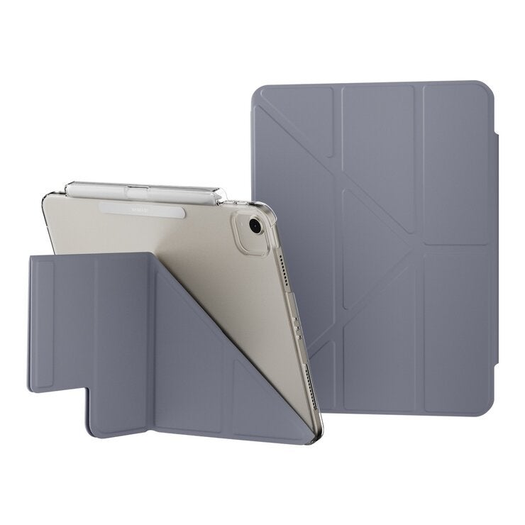 MAGEASY Facet 全方位支架透明背蓋保護套 (筆槽款) 適用於 iPad Air 10.9吋 2022 - 2020 / 11吋 M2/M3/M4 阿拉斯加藍 MAGEASY Facet 全方位支架透明背蓋保護套 (筆槽款) 適用於 iPad Air 10.9吋 2022 - 2020 / 11吋 M2/M3/M4 阿拉斯加藍