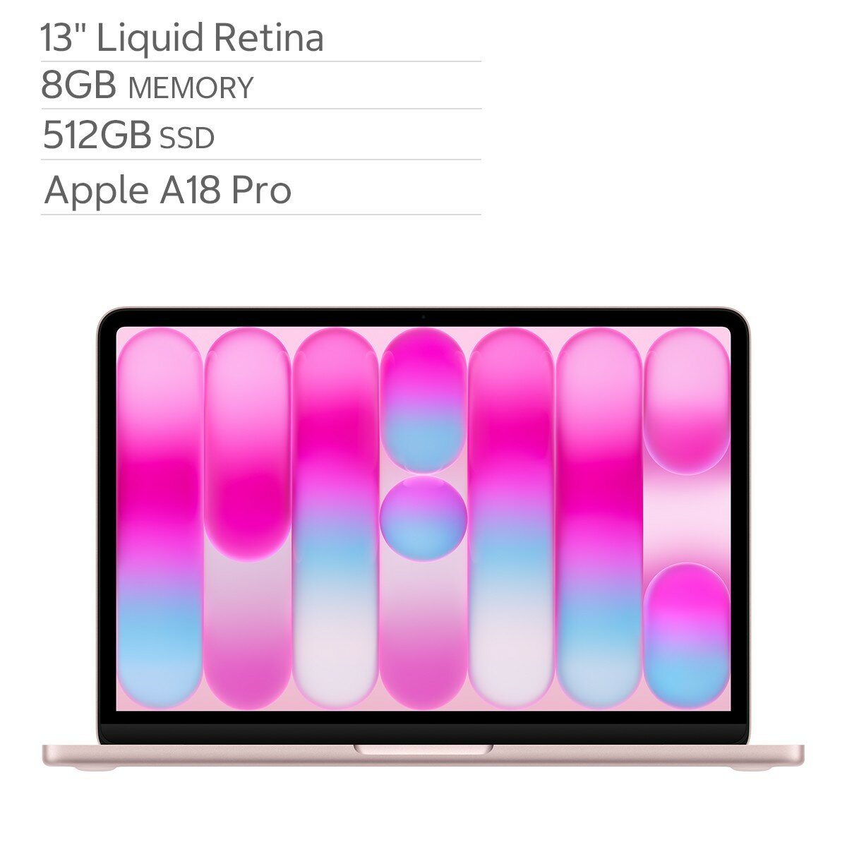 Apple MacBook Neo 13吋 搭配 A18 Pro晶片 6核心CPU 5核心GPU 8GB 512GB SSD 胭粉色 Apple MacBook Neo 13吋 搭配 A18 Pro晶片 6核心CPU 5核心GPU 8GB 512GB SSD 胭粉色