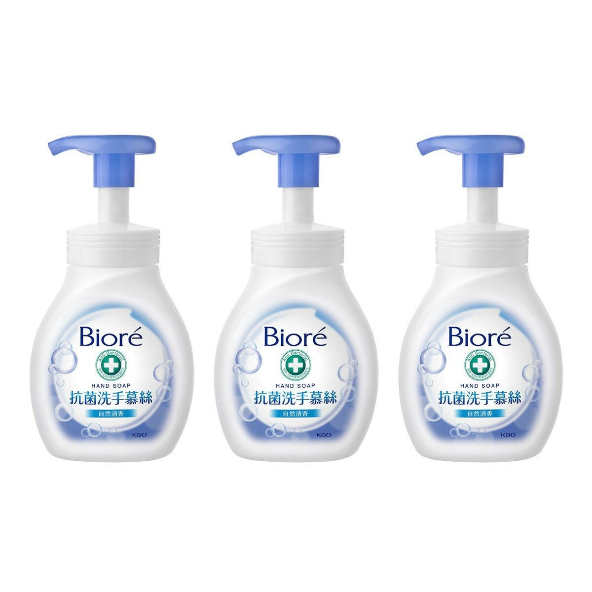 Biore 抗菌洗手慕絲自然清香 280毫升 X 3入 Biore 抗菌洗手慕絲自然清香 280毫升 X 3入
