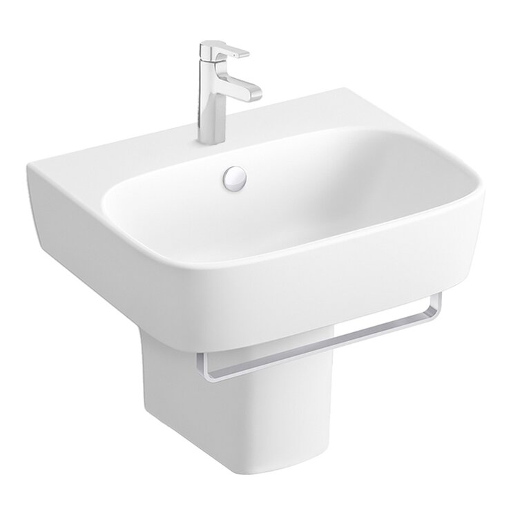Kohler Modern Life半柱面盆含毛巾桿 + Singulier面盆龍頭組 Kohler Modern Life半柱面盆含毛巾桿 + Singulier面盆龍頭組