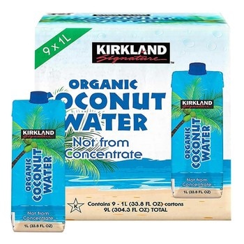 Kirkland Signature 科克蘭有機椰子水 1公升 X 9入 Kirkland Signature 科克蘭有機椰子水 1公升 X 9入