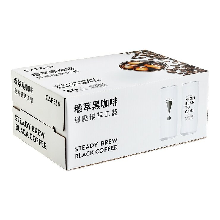 CAFE!N 穩萃黑咖啡 240 毫升 X 24 入 CAFE!N 穩萃黑咖啡 240 毫升 X 24 入